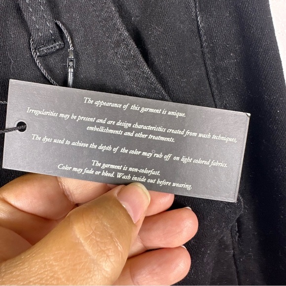 La Joie | Elegant Black Wide Leg Jeans - Picture 5 of 7